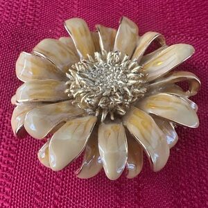 Vintage Erwin Pearl Multicolor Flower Brooch Pin Fashion Jewelry